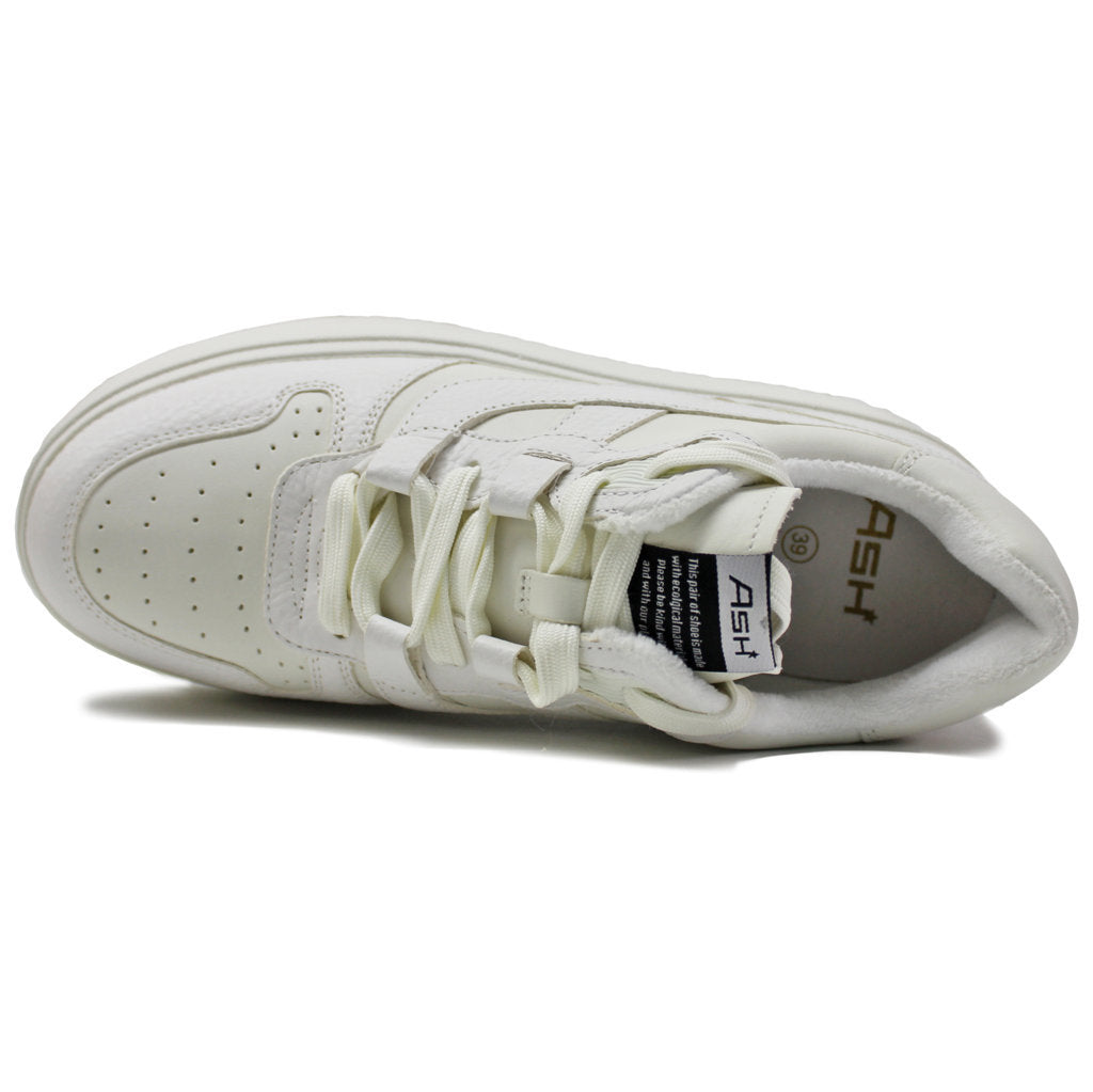 Ash Match Leather Womens Trainers#color_white white