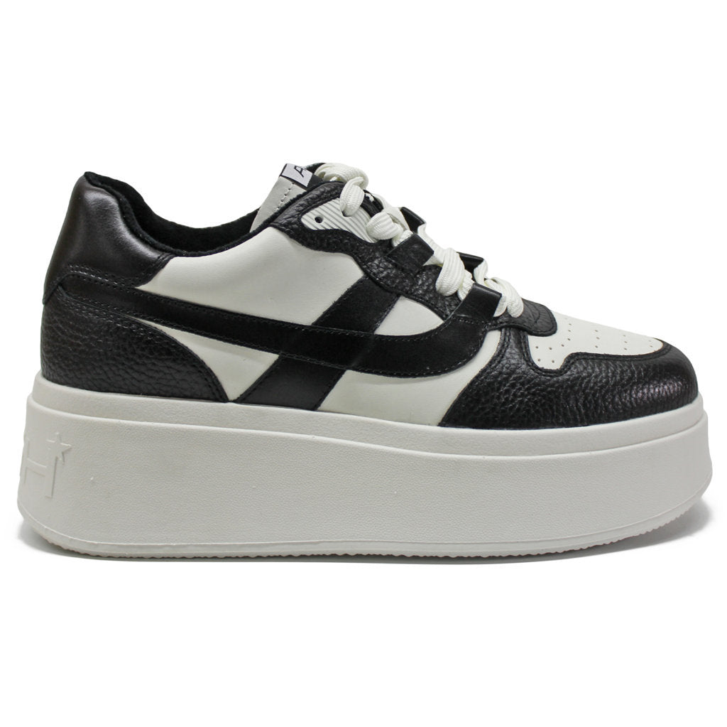 Ash Match Leather Womens Trainers#color_white black black