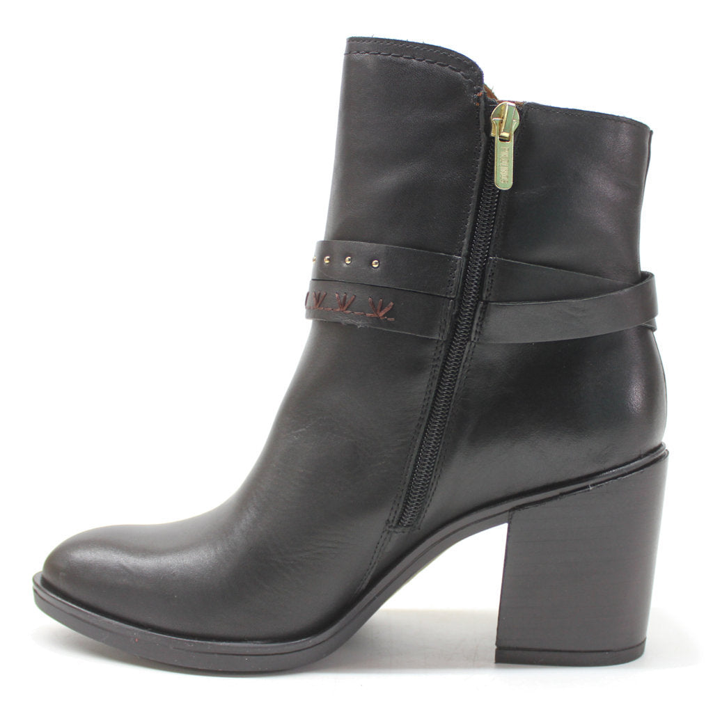 Pikolinos Rioja W7Y Leather Womens Boots#color_black