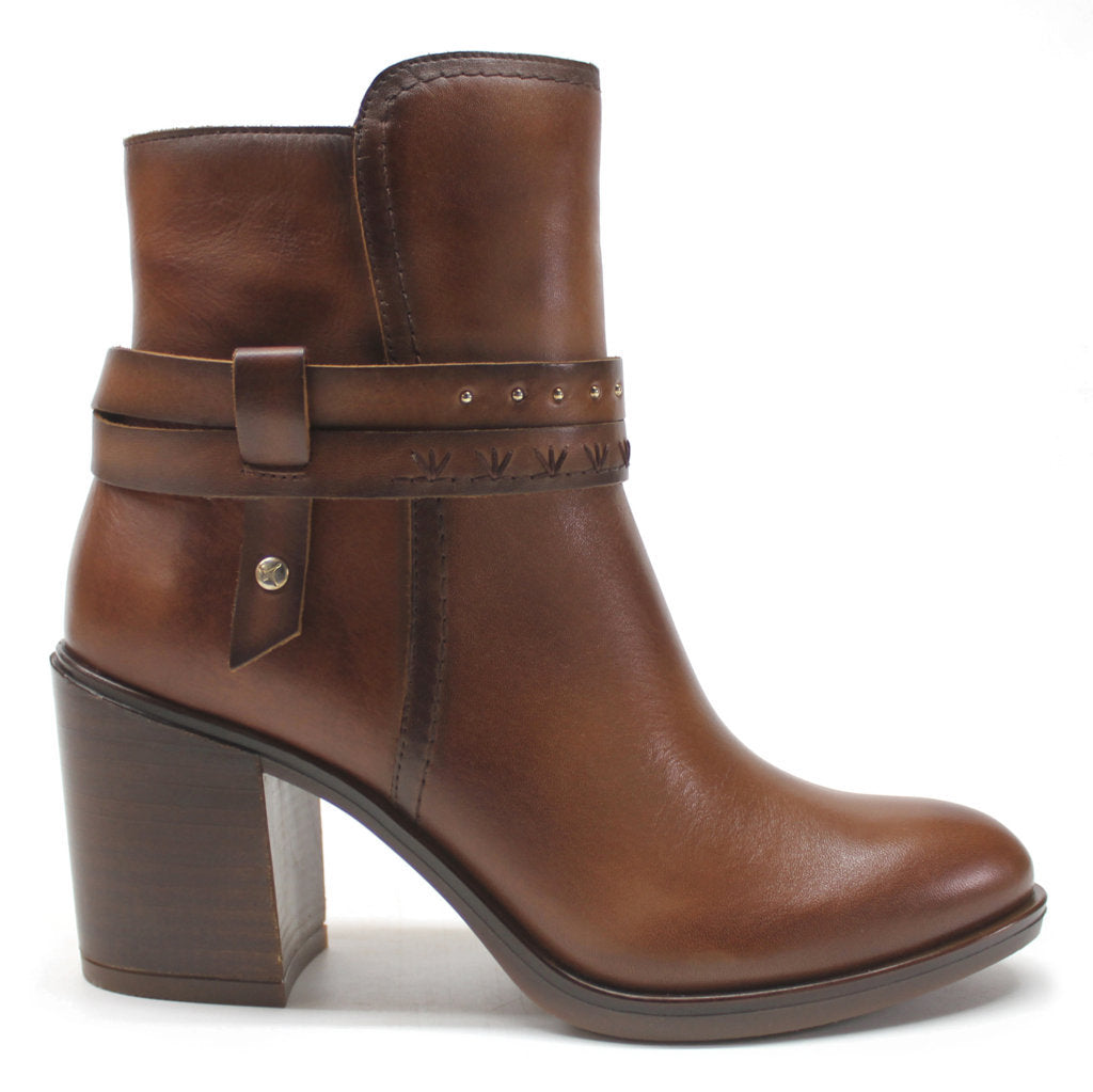 Pikolinos Rioja W7Y Leather Womens Boots#color_cuero