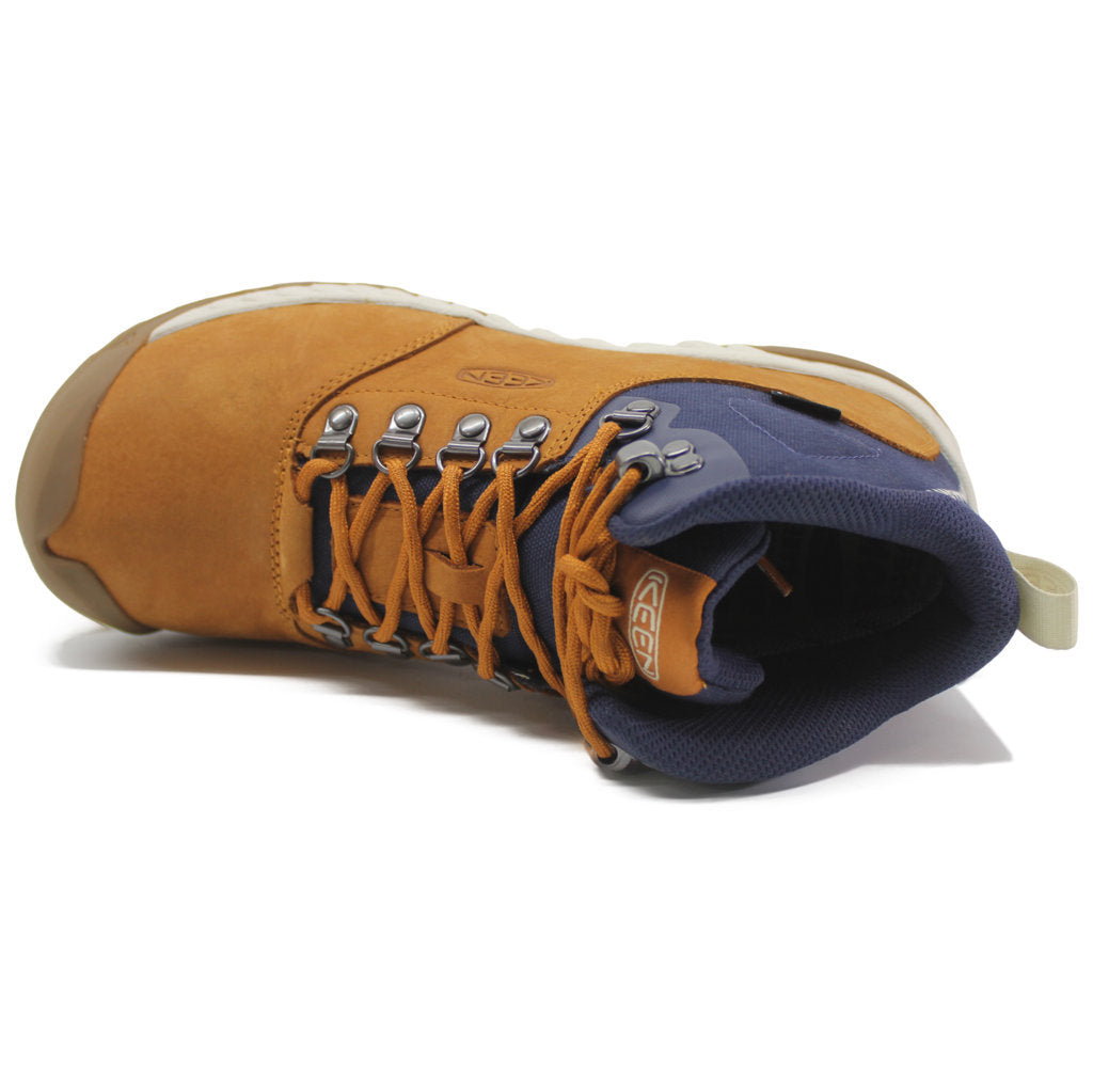 Keen Nxis Explorer Mid WP Leather Textile Womens Boots#color_keen maple birch