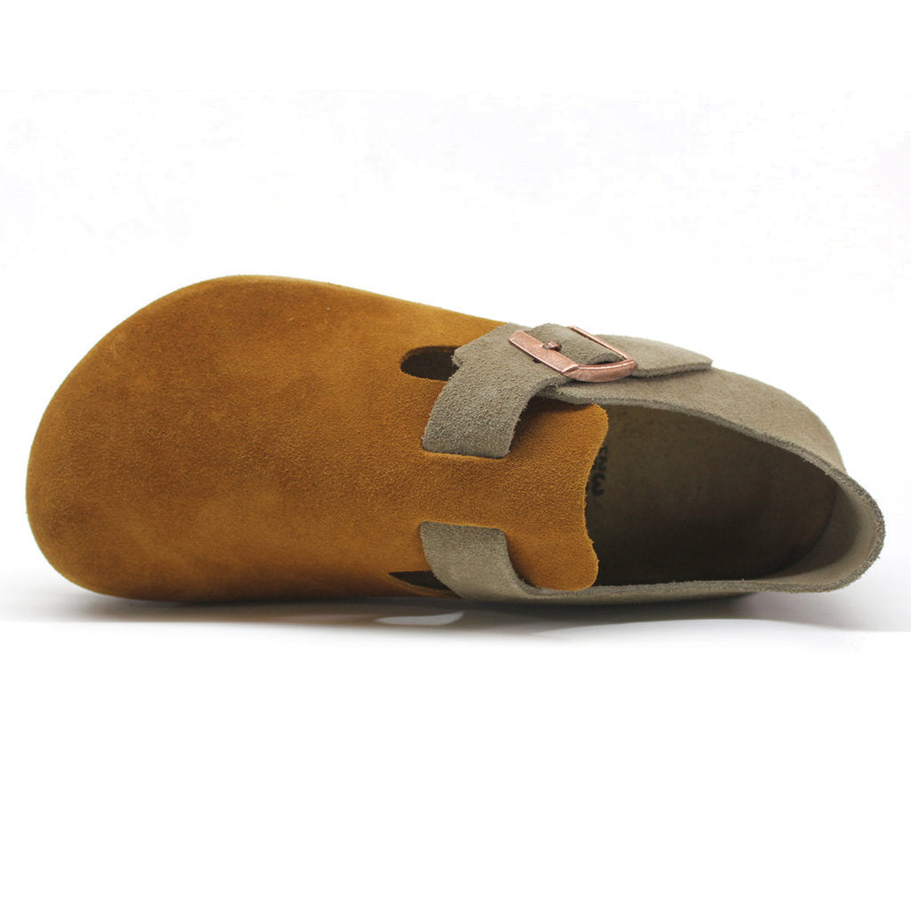 Birkenstock London BS Suede Leather Unisex Shoes#color_mink