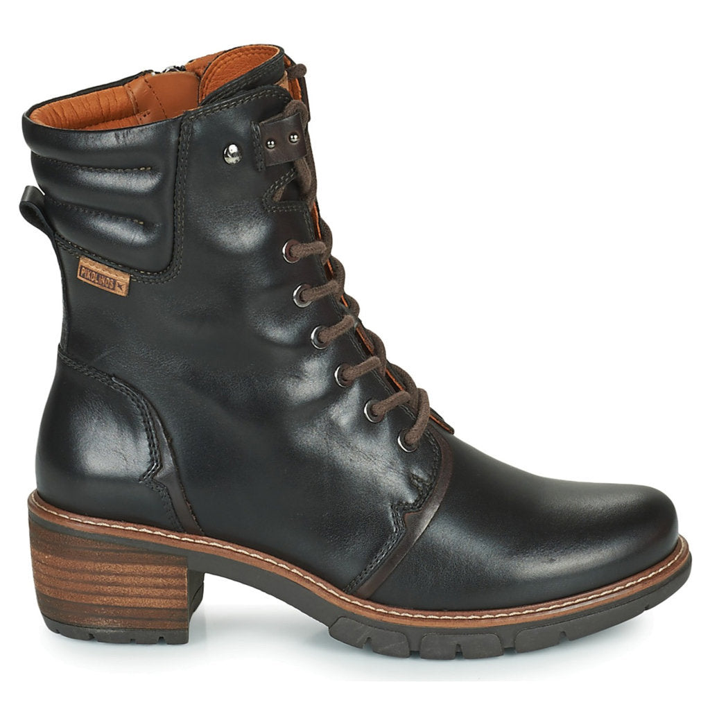 Pikolinos San Sebastia W1T-SY8812 Leather Womens Boots#color_black