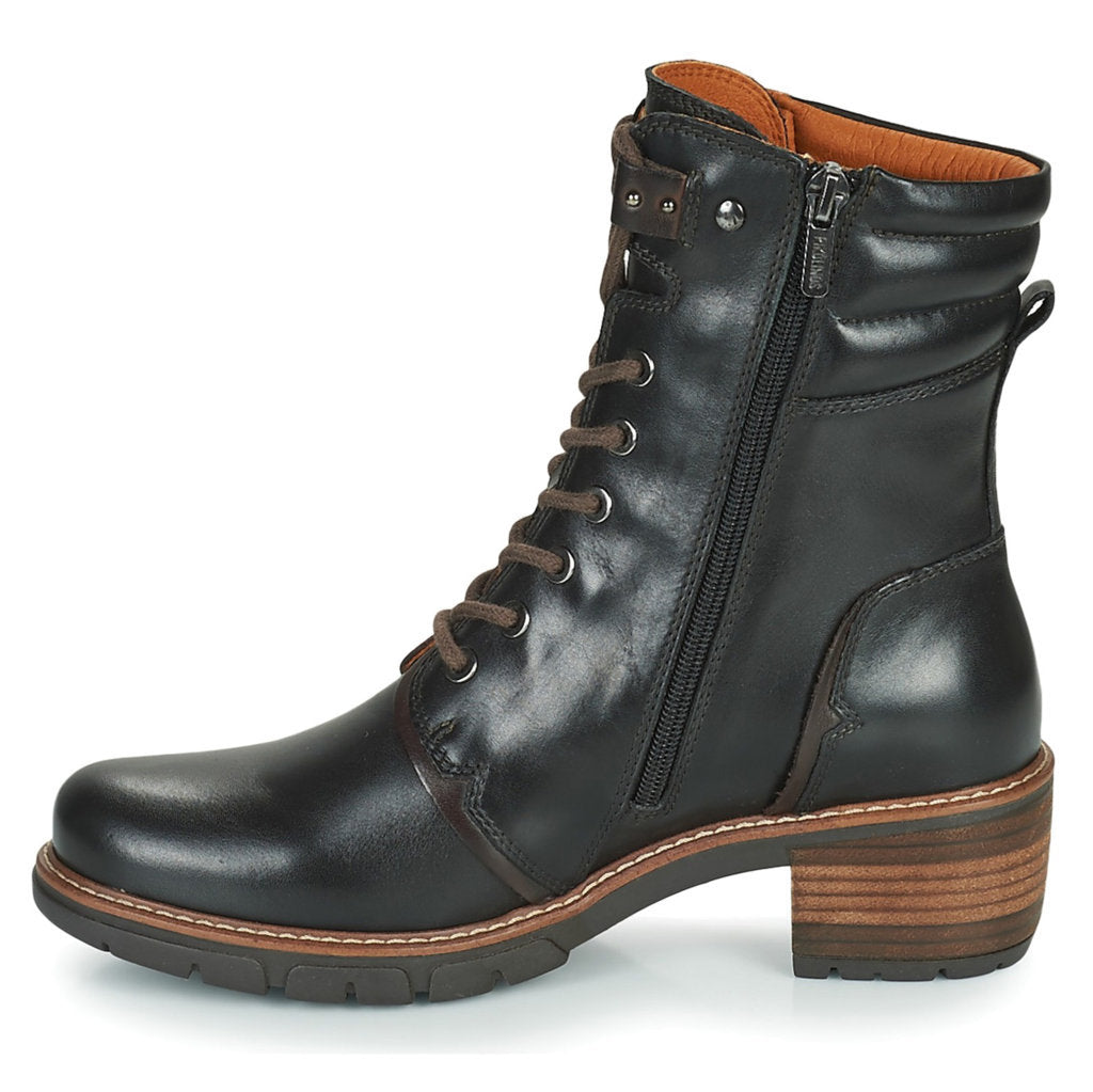 Pikolinos San Sebastia W1T-SY8812 Leather Womens Boots#color_black