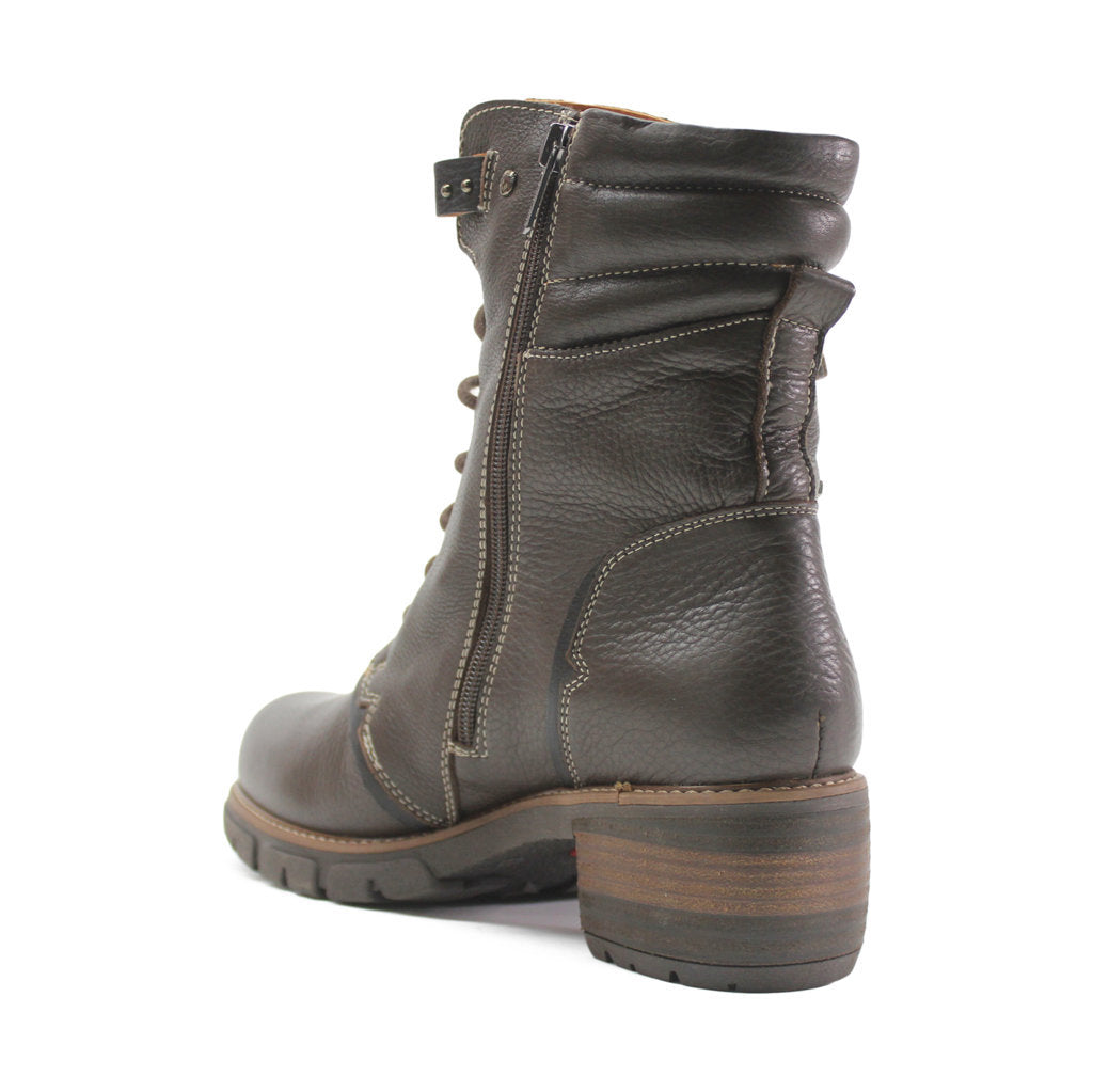 Pikolinos San Sebastia W1T-SY8812 Leather Womens Boots#color_olmo