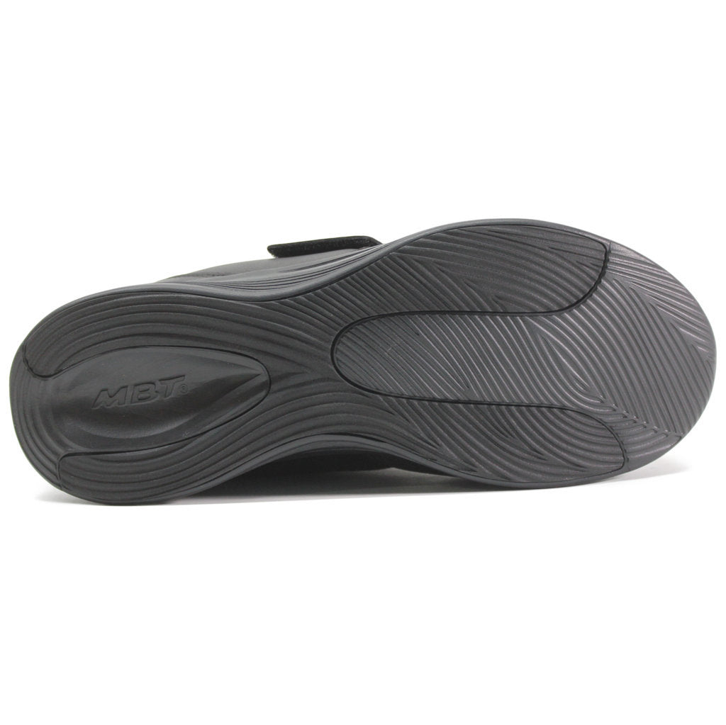 MBT Modena De Acacia Velcro Textile Leather Mens Shoes#color_black
