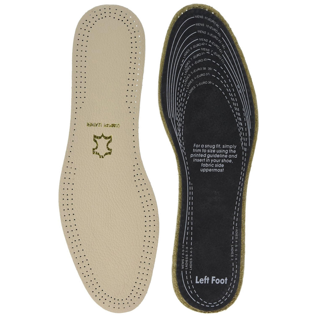 Shoe String Finest Leather Mens Insoles#color_beige