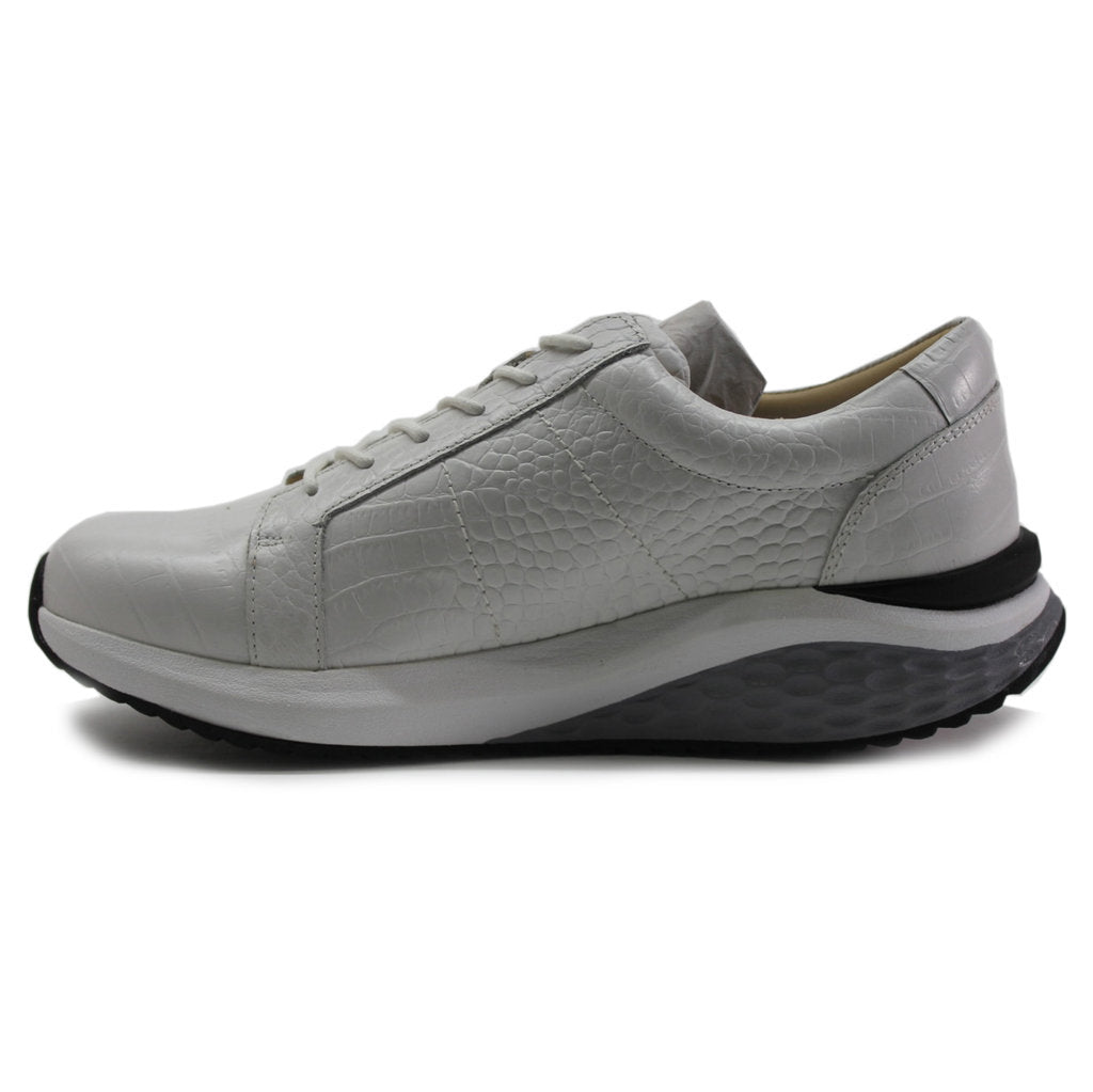 MBT Ferro Leather Womens Trainers#color_white grey sensor