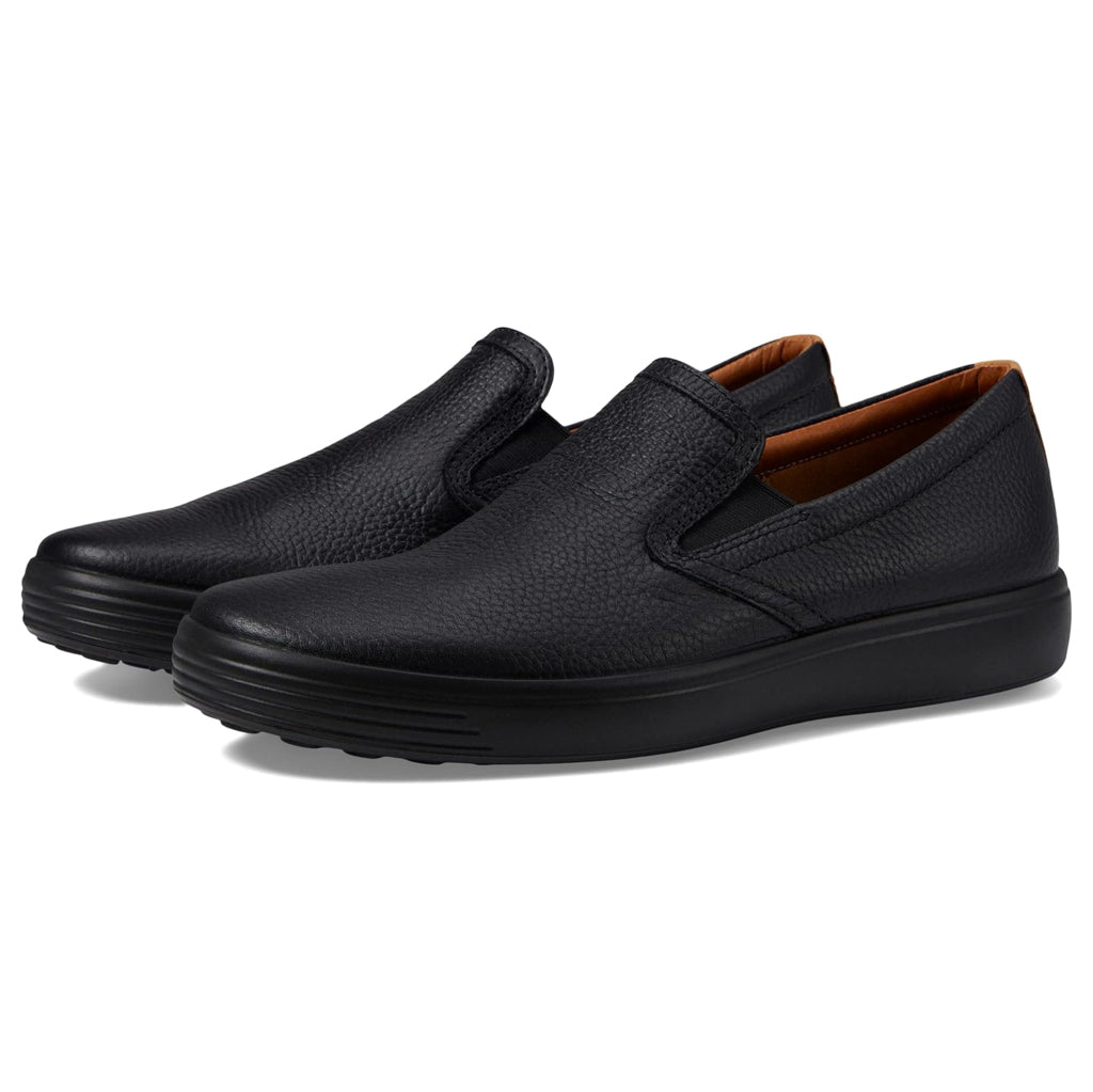 Ecco Soft 7 470484 Full Grain Leather Mens Shoes#color_black lion