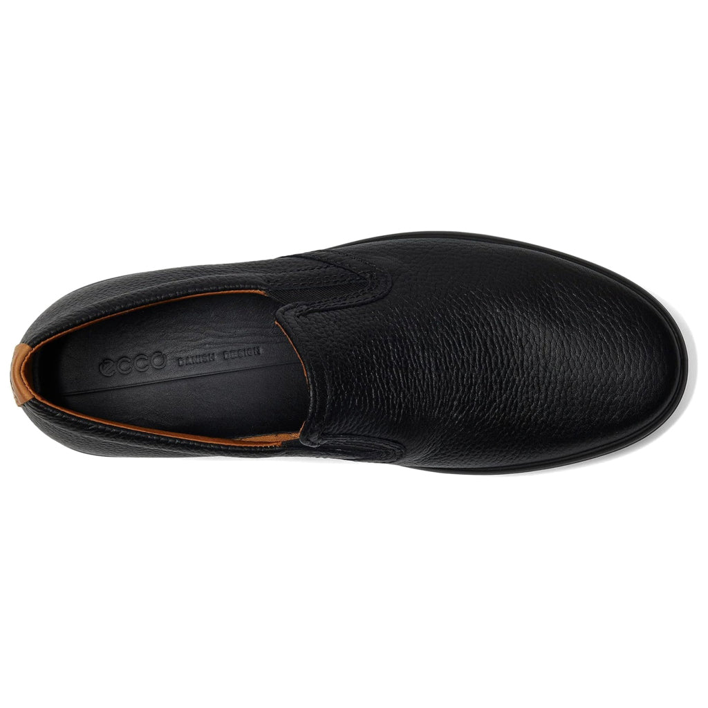 Ecco Soft 7 470484 Full Grain Leather Mens Shoes#color_black lion