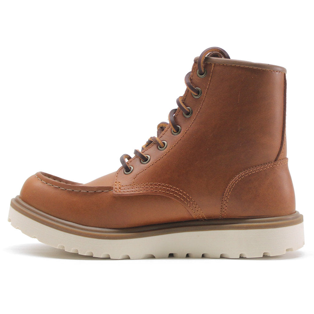 Ecco Staker Leather Womens Boots#color_cognac