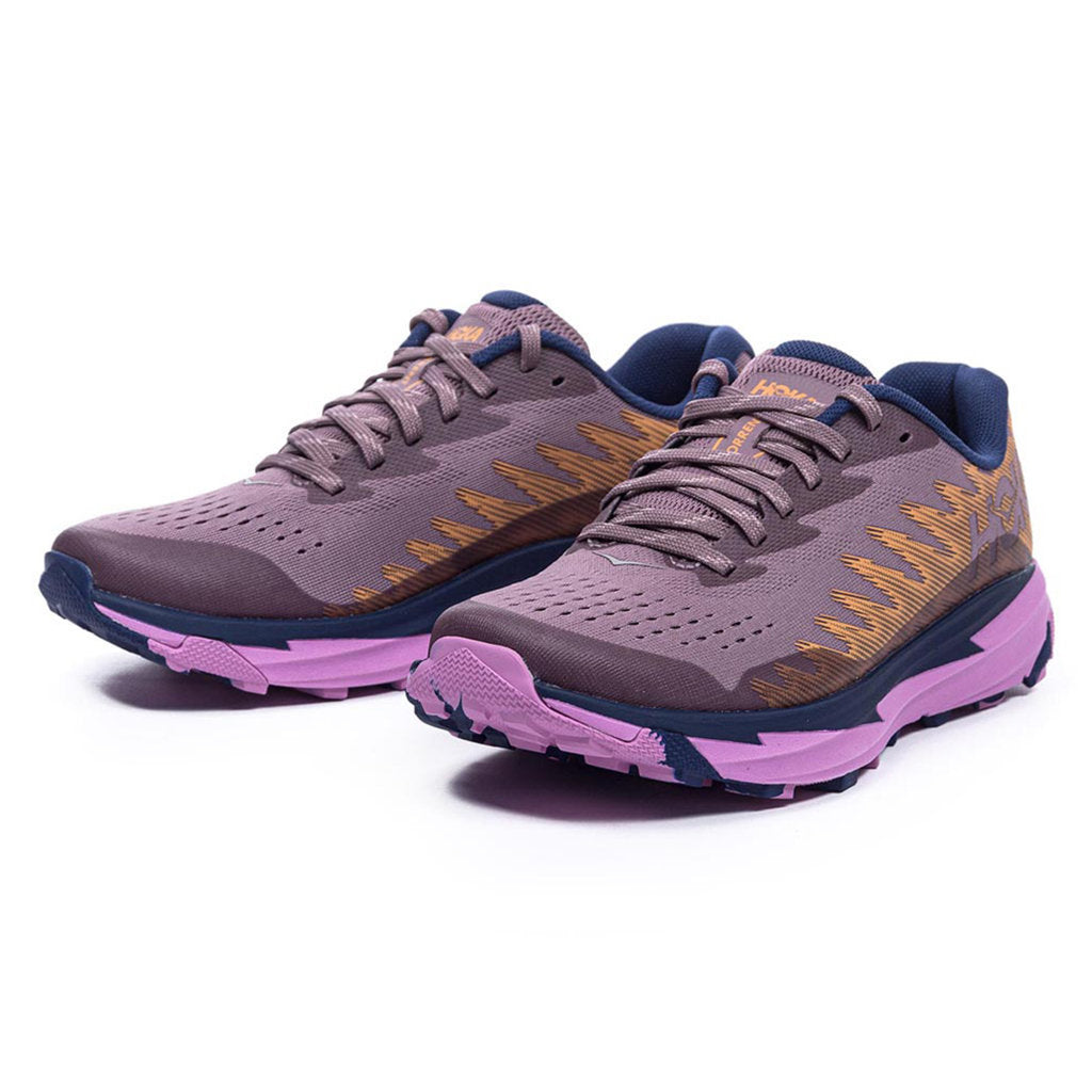 Hoka One One Torrent 3 Textile Synthetic Womens Trainers#color_wistful mauve cyclamen