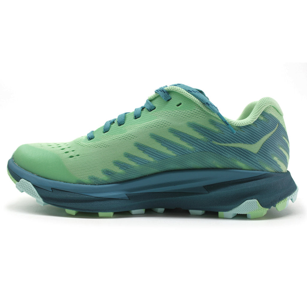 Hoka One One Torrent 3 Textile Synthetic Womens Trainers#color_lime glow deep lagoon