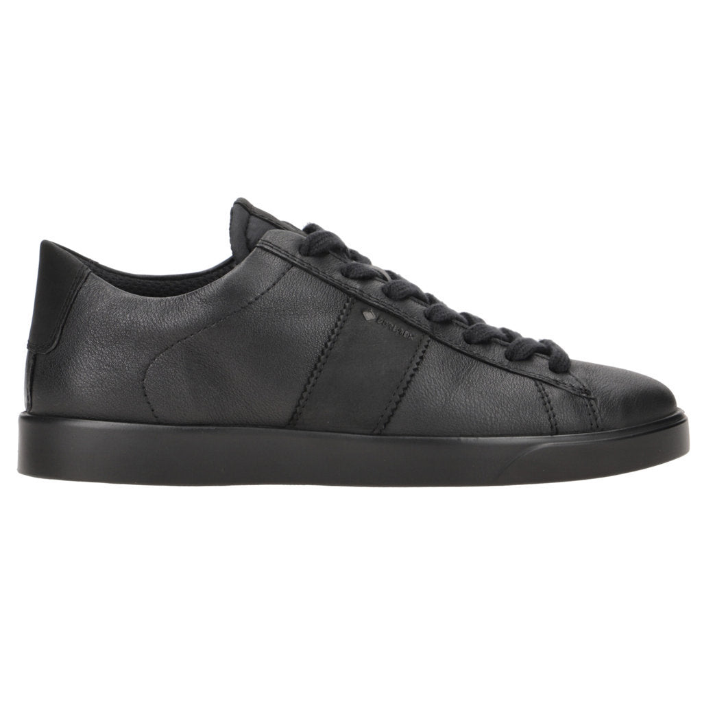 Ecco Street Lite Leather Womens Trainers#color_black
