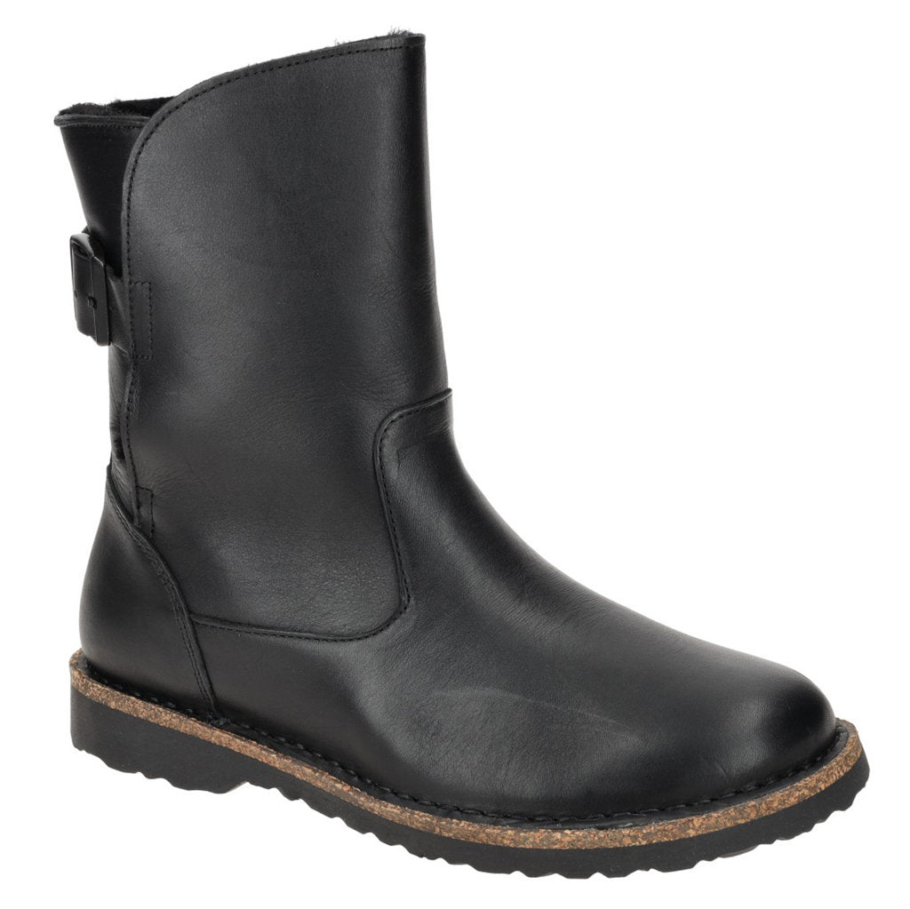 Birkenstock Uppsala Shearling Natural Leather Unisex Boots#color_black