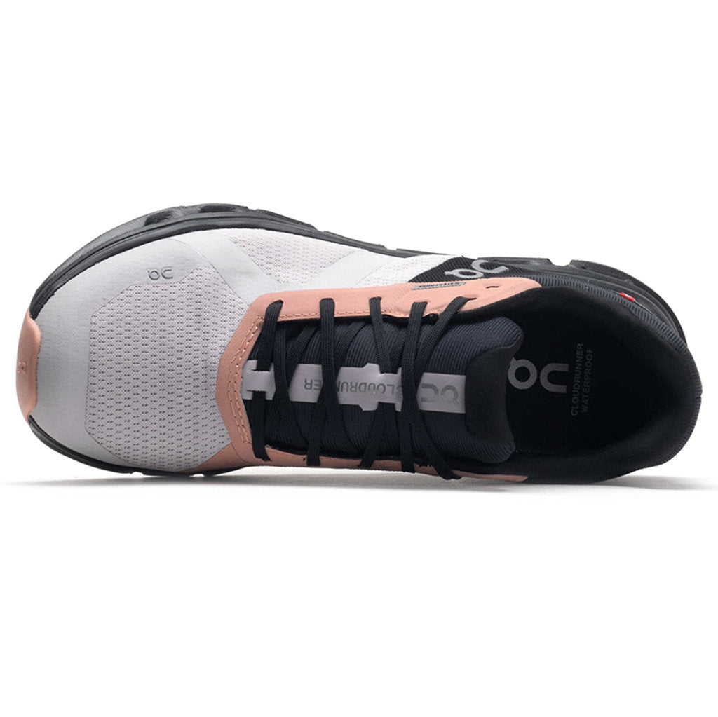 On Cloudrunner Waterproof Textile Synthetic Womens Trainers#color_fade black
