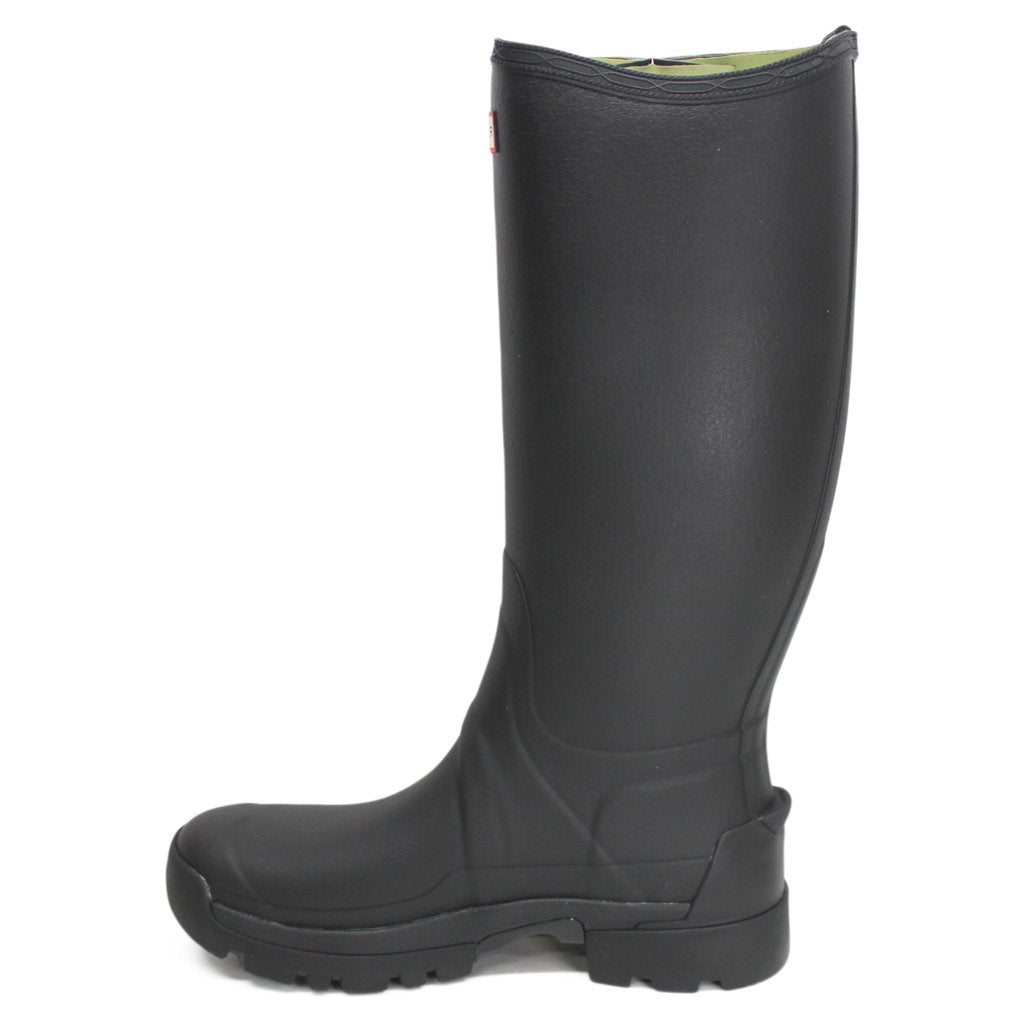 Hunter Balmoral Tall Side Rubber Mens Boots#color_black