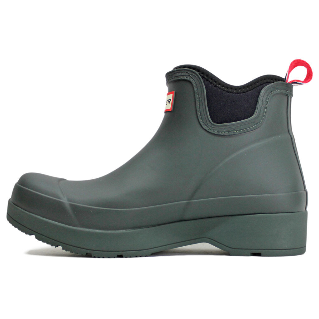 Hunter Play Chelsea Neoprene Rubber Mens Boots#color_arctic moss