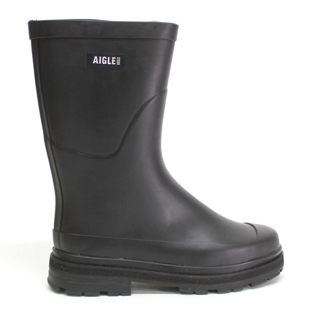 Aigle Mid Rain Rubber Womens Boots#color_noir
