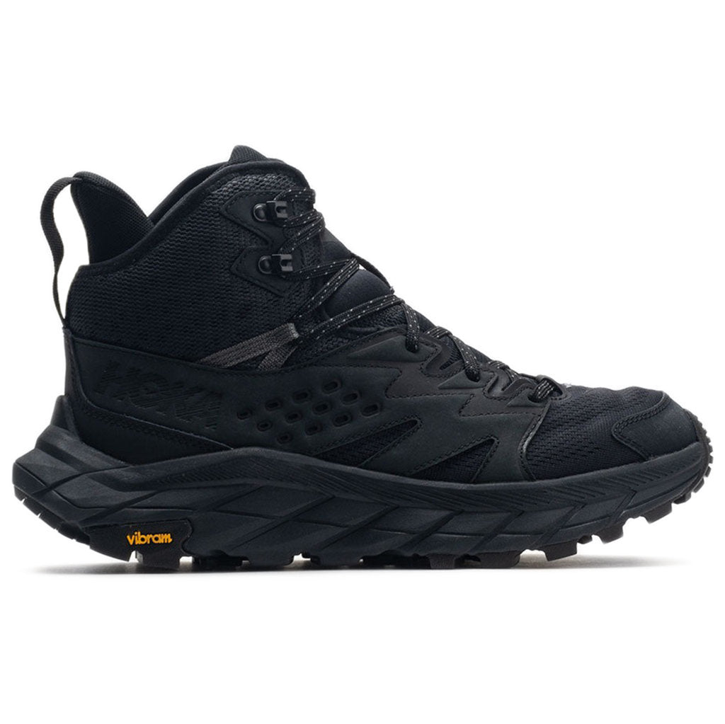 Hoka One One Anacapa Breeze Mid Textile Synthetic Mens Boots#color_black black