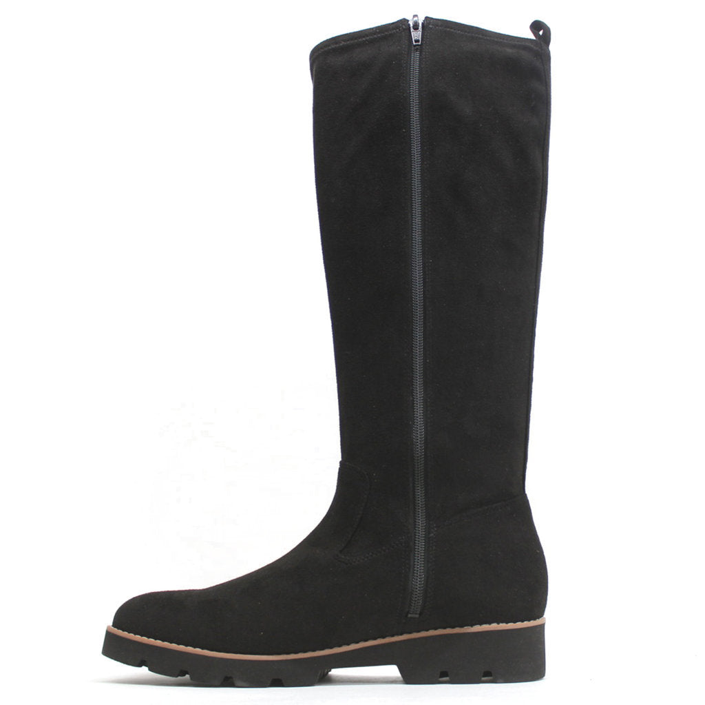 Vionic Ashburn Suede Textile Womens Boots#color_black