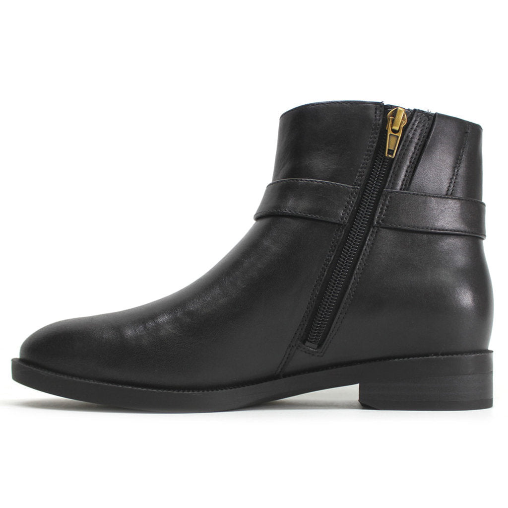 Vionic Rhiannon Leather Womens Boots#color_black