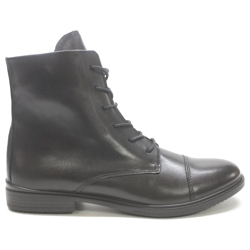Ecco Touch 15 B Full Grain Leather Womens Boots#color_black