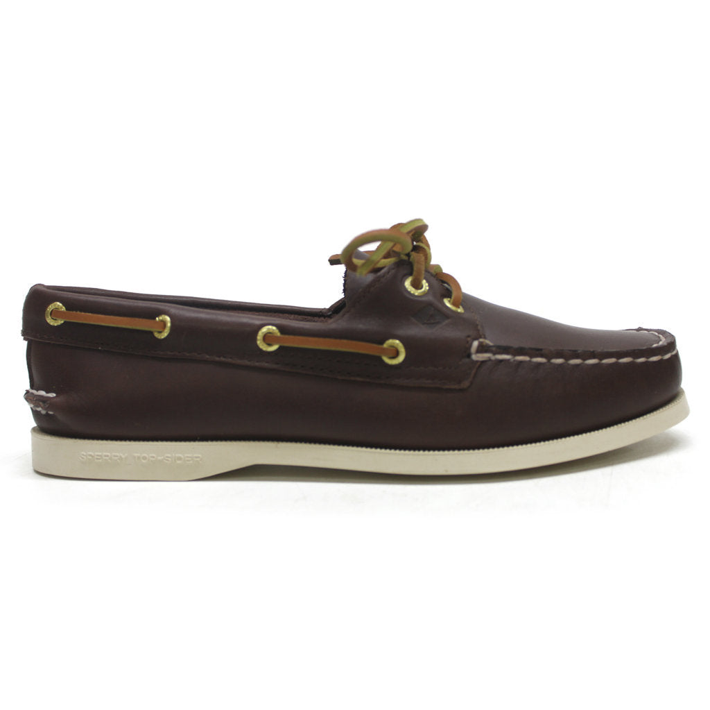 Sperry Authentic Original 2-Eye Leather Womens Shoes#color_classic brown
