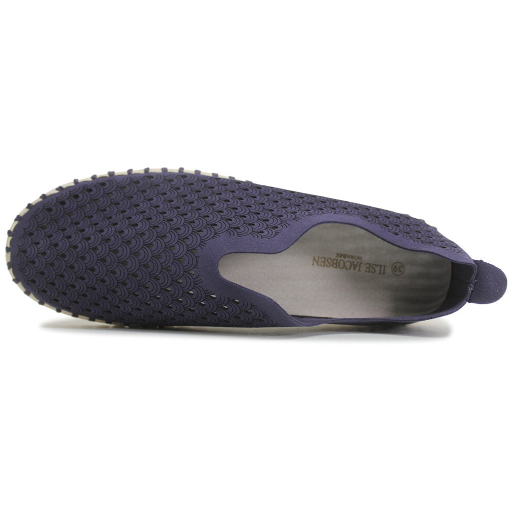 Ilse Jacobsen Tulip 3275 Textile Womens Shoes#color_navy