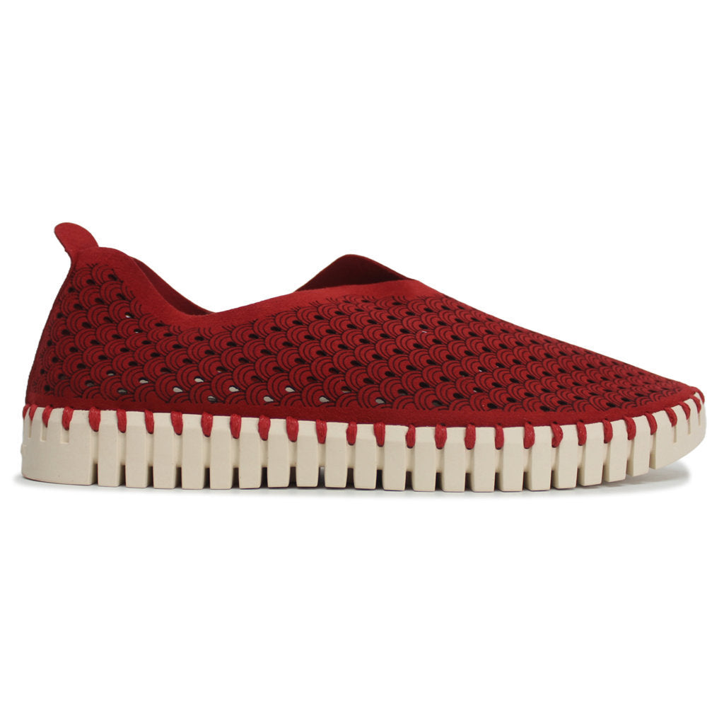 Ilse Jacobsen Tulip 3275 Textile Womens Shoes#color_deep red
