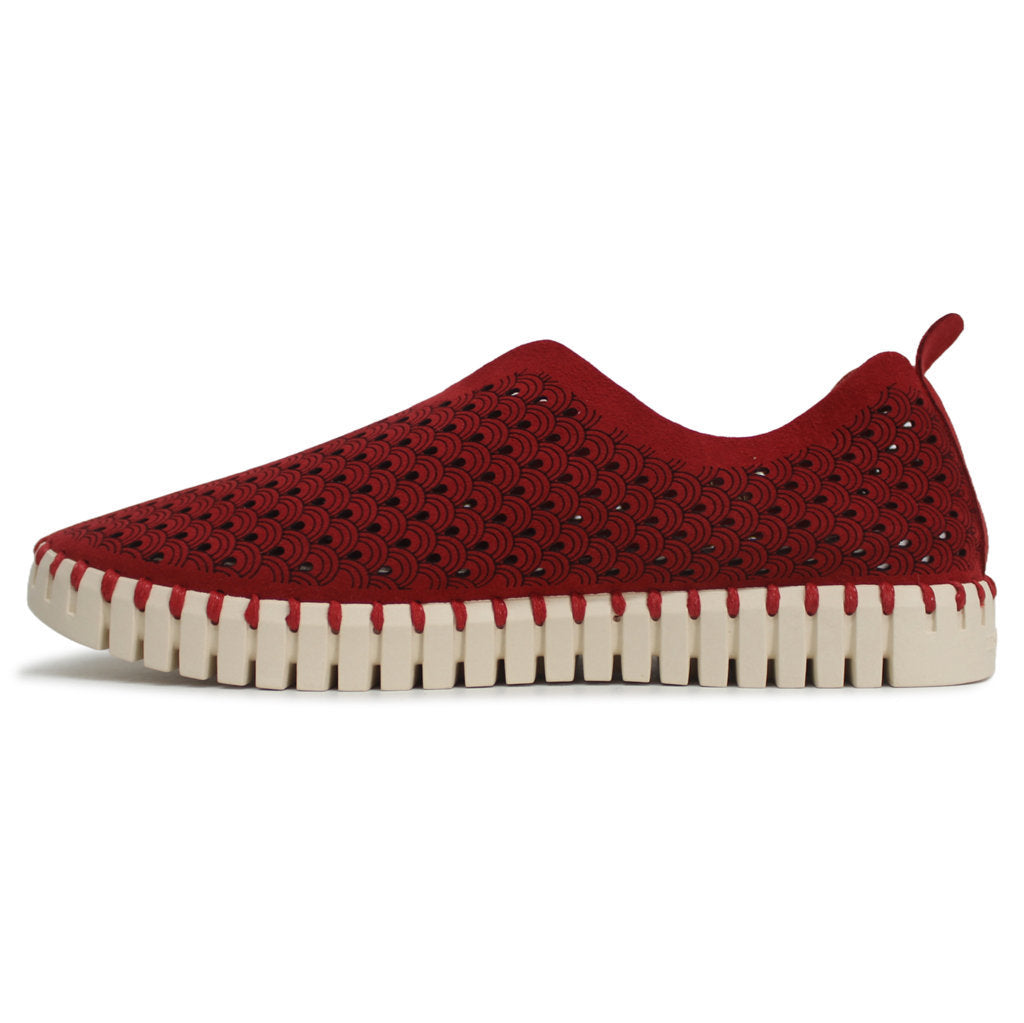 Ilse Jacobsen Tulip 3275 Textile Womens Shoes#color_deep red