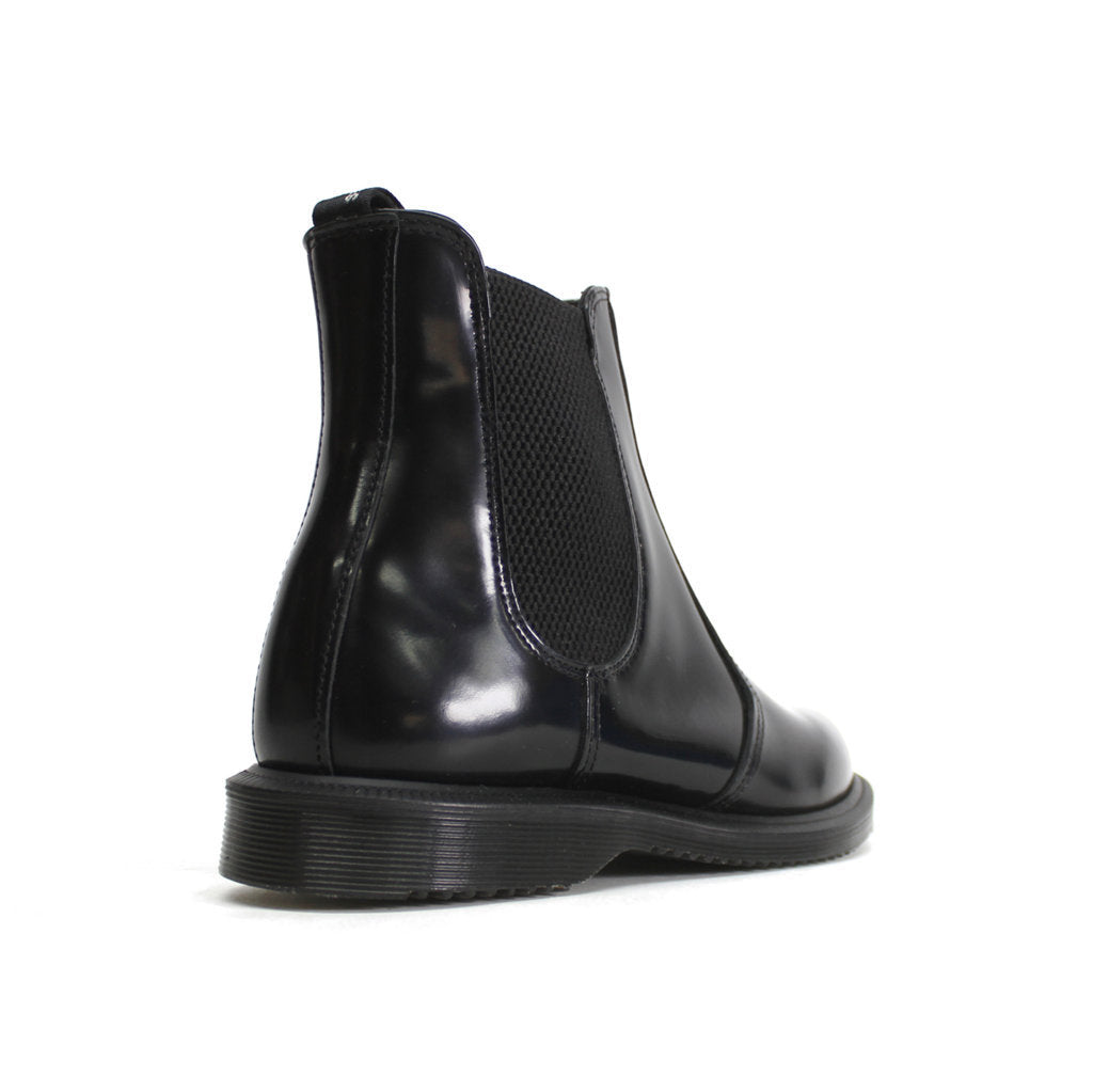 Dr. Martens Flora Polished Smooth Leather Womens Boots#color_black