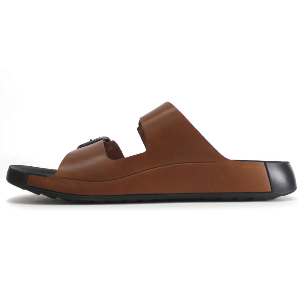 Ecco Cozmo Leather Mens Sandals#color_cognac