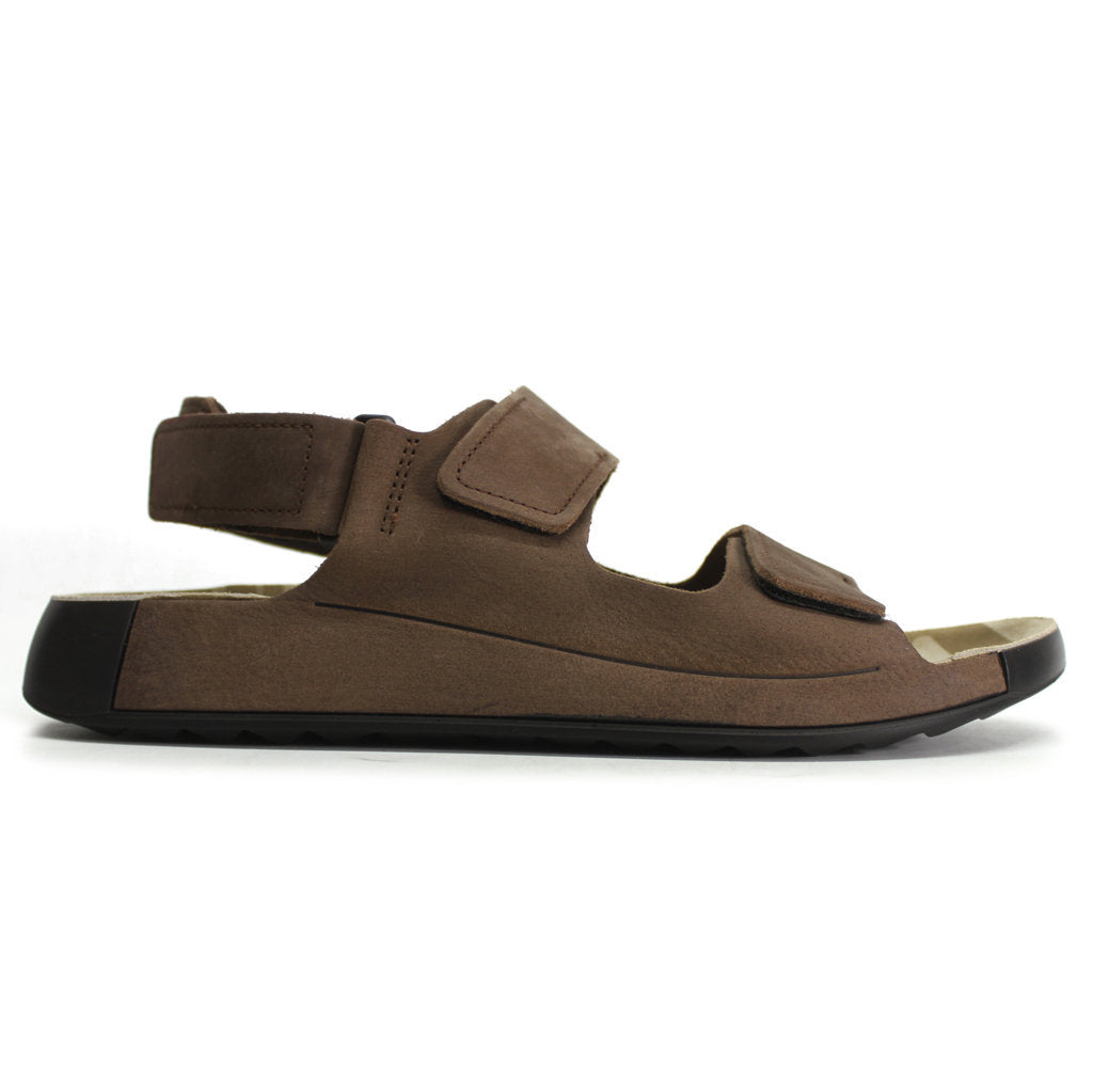 Ecco Cozmo 500944 Leather Mens Sandals#color_cocoa brown