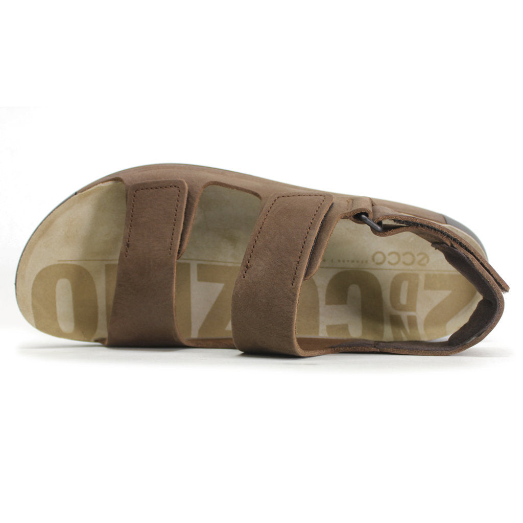 Ecco Cozmo 500944 Leather Mens Sandals#color_cocoa brown
