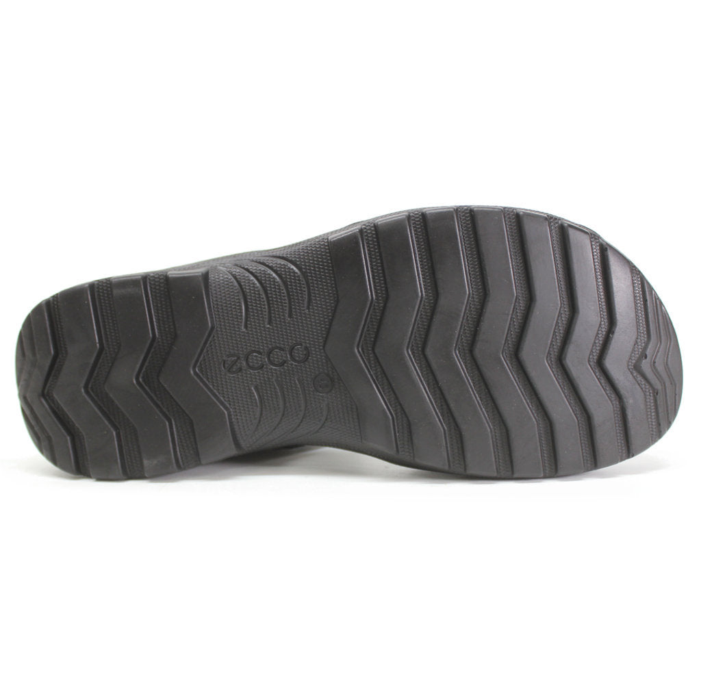 Ecco Onroads Leather Textile Mens Sandals#color_black black