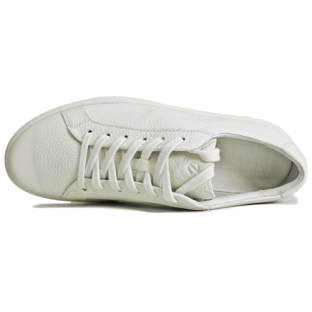 Ecco Soft 60 Leather Womens Shoes#color_white