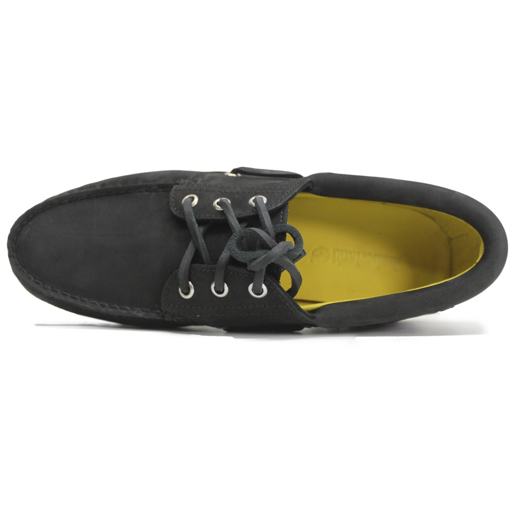 Timberland Authentics 3 Eye Classic Lug Nubuck Leather Mens Shoes#color_black