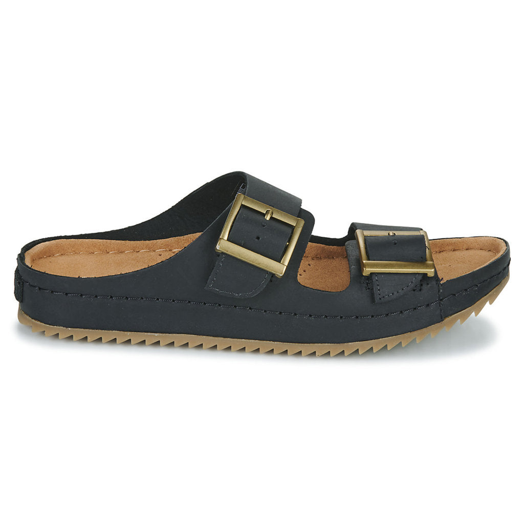 Clarks Brookleigh Sun Leather Womens Sandals#color_black