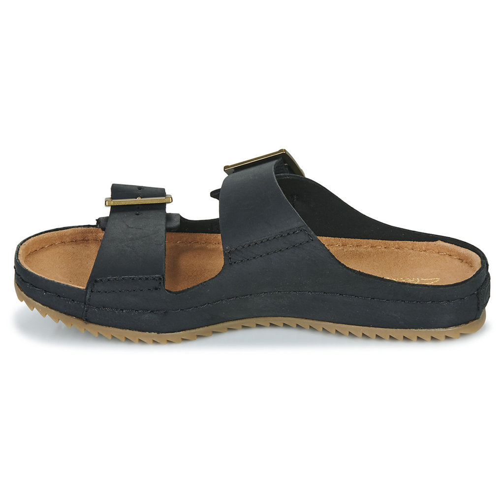 Clarks Brookleigh Sun Leather Womens Sandals#color_black