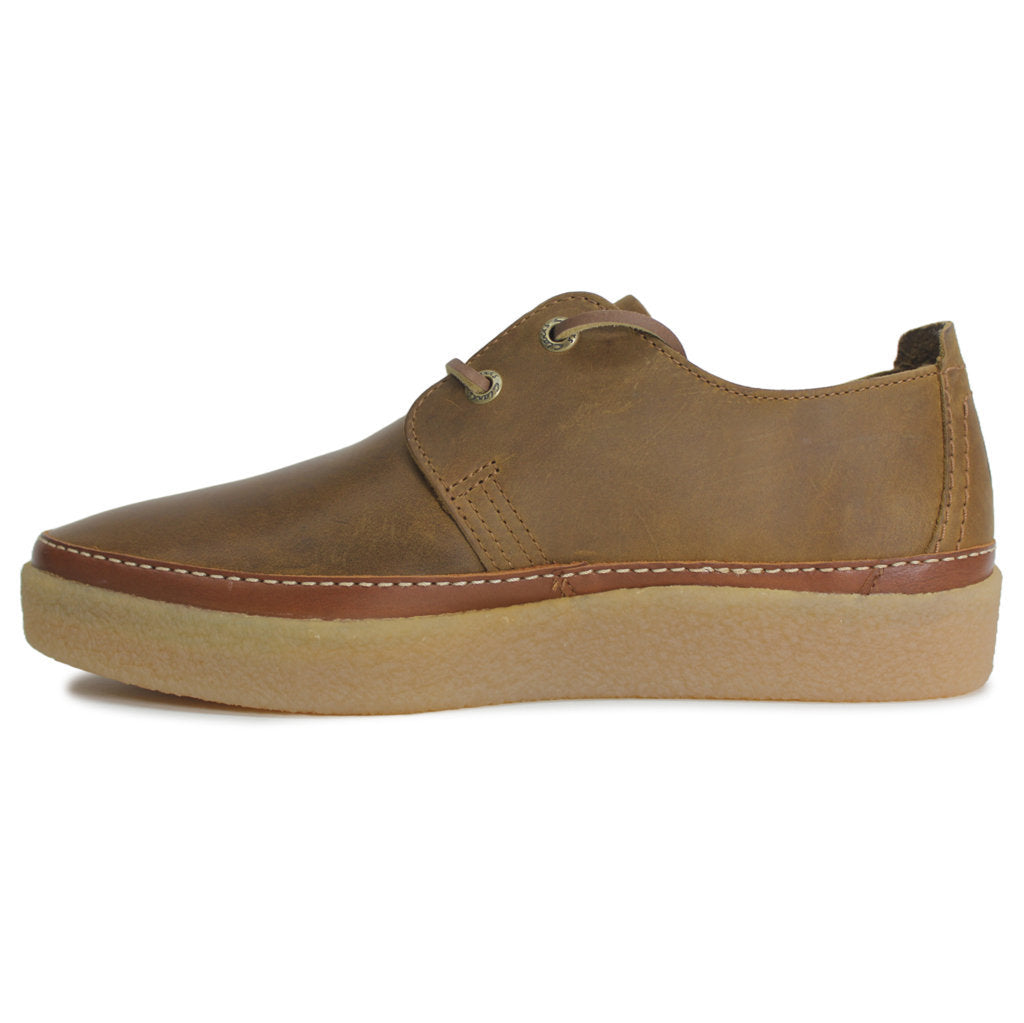 Clarks Clarkwood Low Leather Mens Shoes#color_beeswax