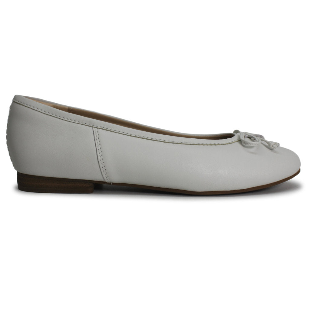 Clarks Fawna Lily Leather Womens Shoes#color_white