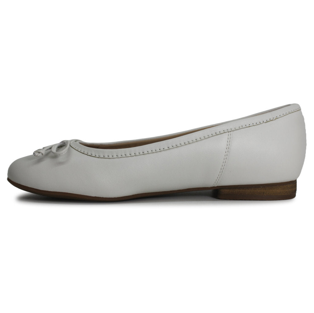 Clarks Fawna Lily Leather Womens Shoes#color_white