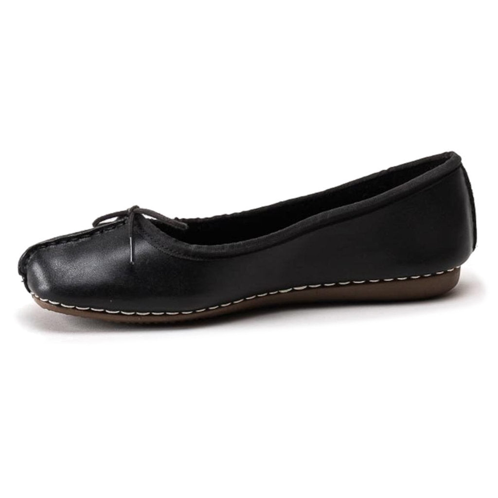Clarks Freckle Ice Leather Womens Shoes#color_black
