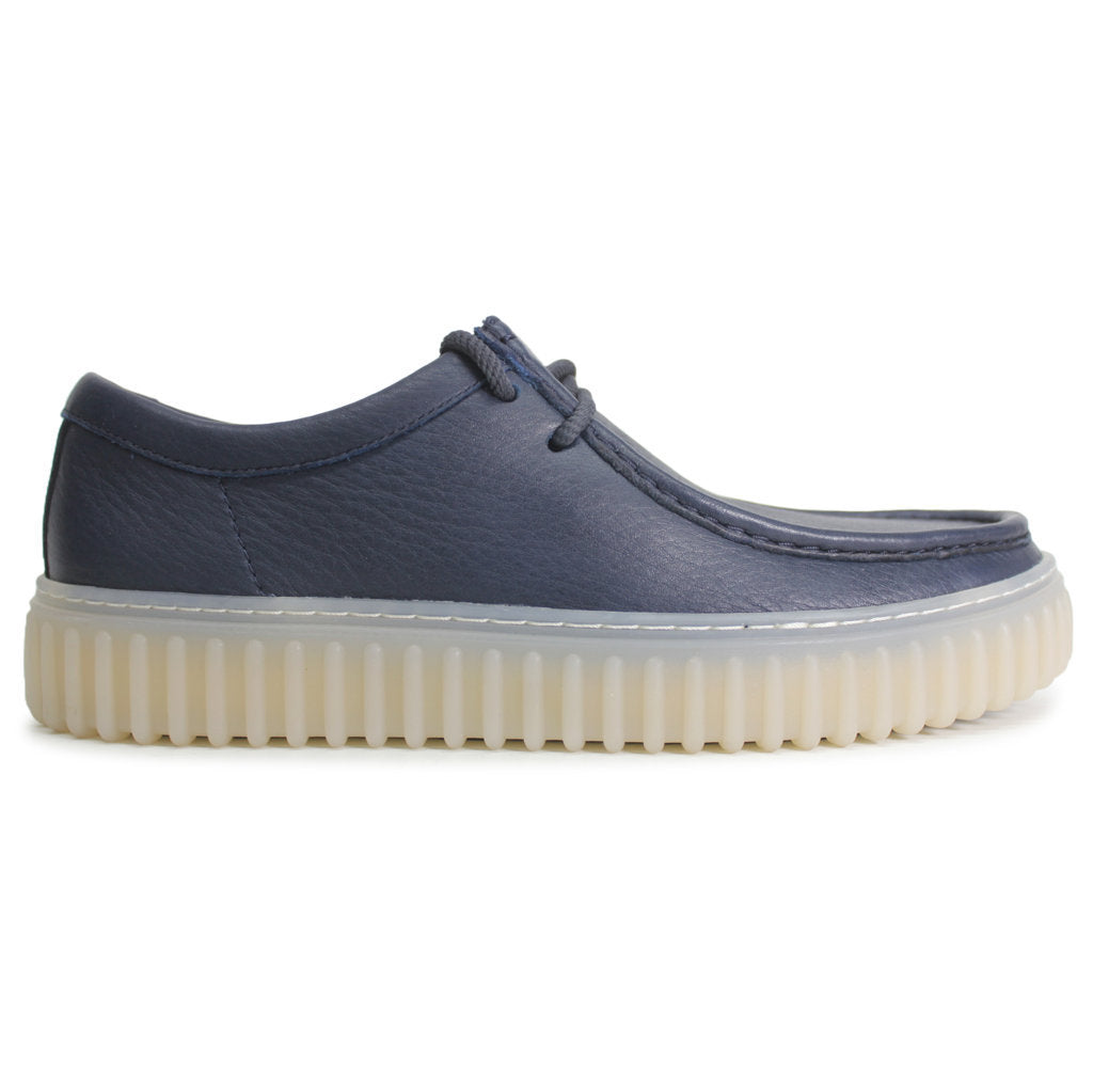 Clarks Torhill Lo Leather Mens Shoes#color_navy