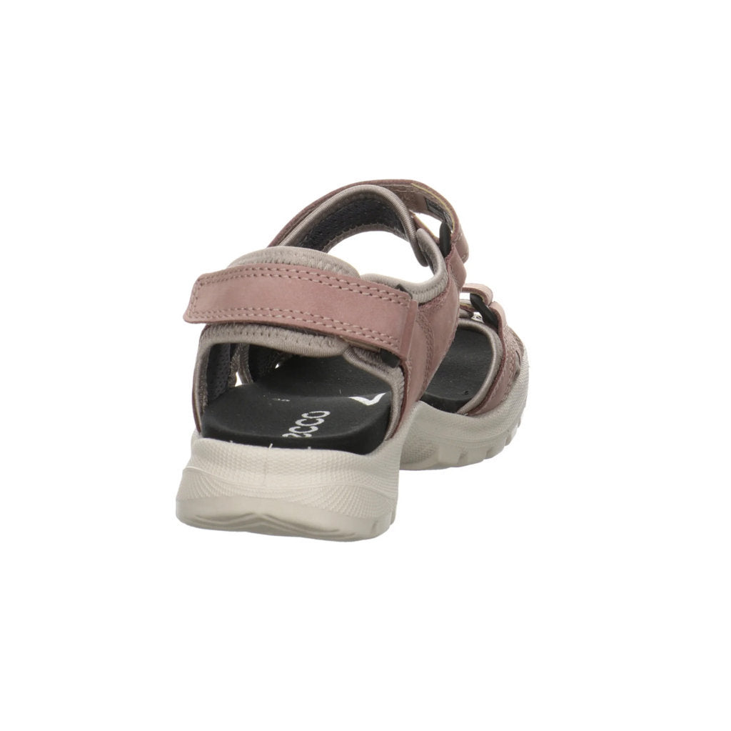 Ecco Onroads Leather Textile Womens Sandals#color_woodrose magnet