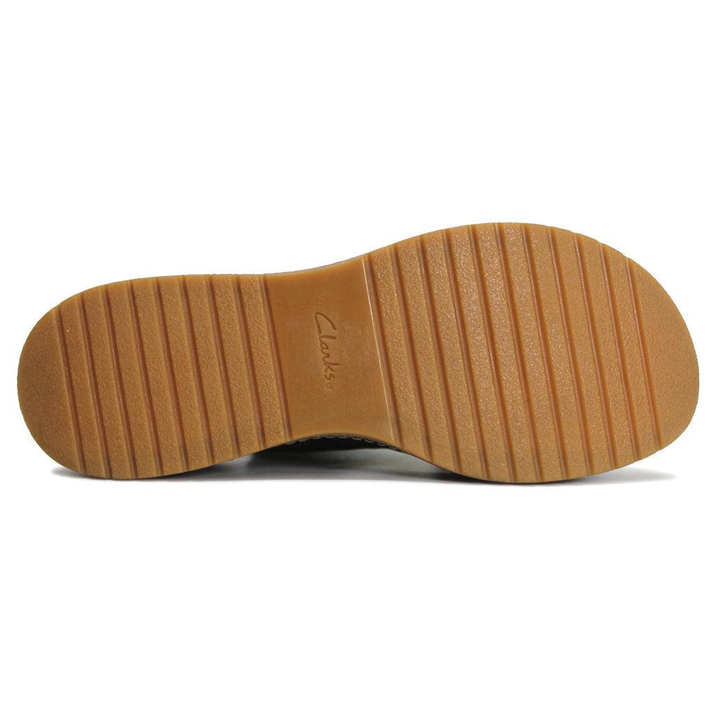 Sandali Con Zeppa Clarks Kassanda Step Per Donna - Tomaia In Nubuck Blu - Fodera In Pelle E Plantare Cushion Soft - Taglia 39 EU