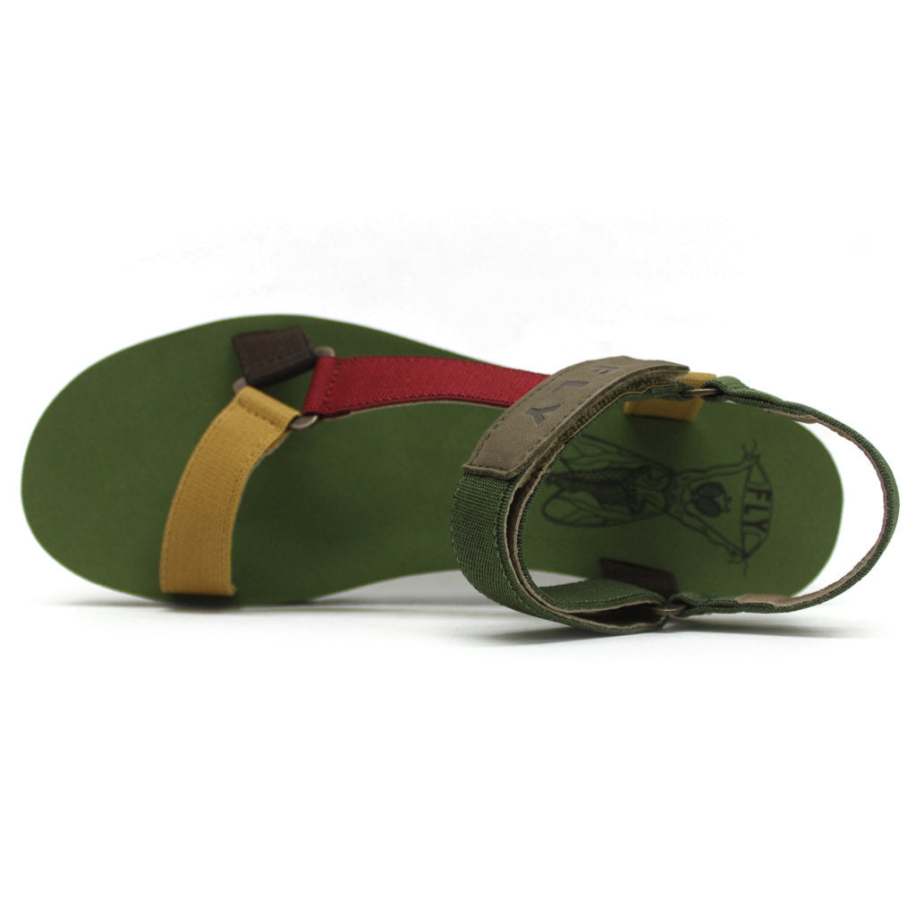 Fly London YEFA726FLY Cupido leather Womens Sandals#color_military multicolour army green