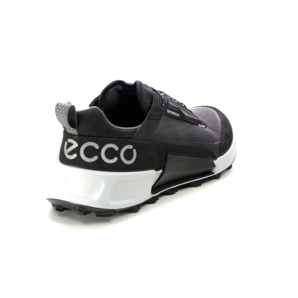 Ecco Biom 2.1 X Mountain Nubuck Leather Mens Trainers#color_black magnet black