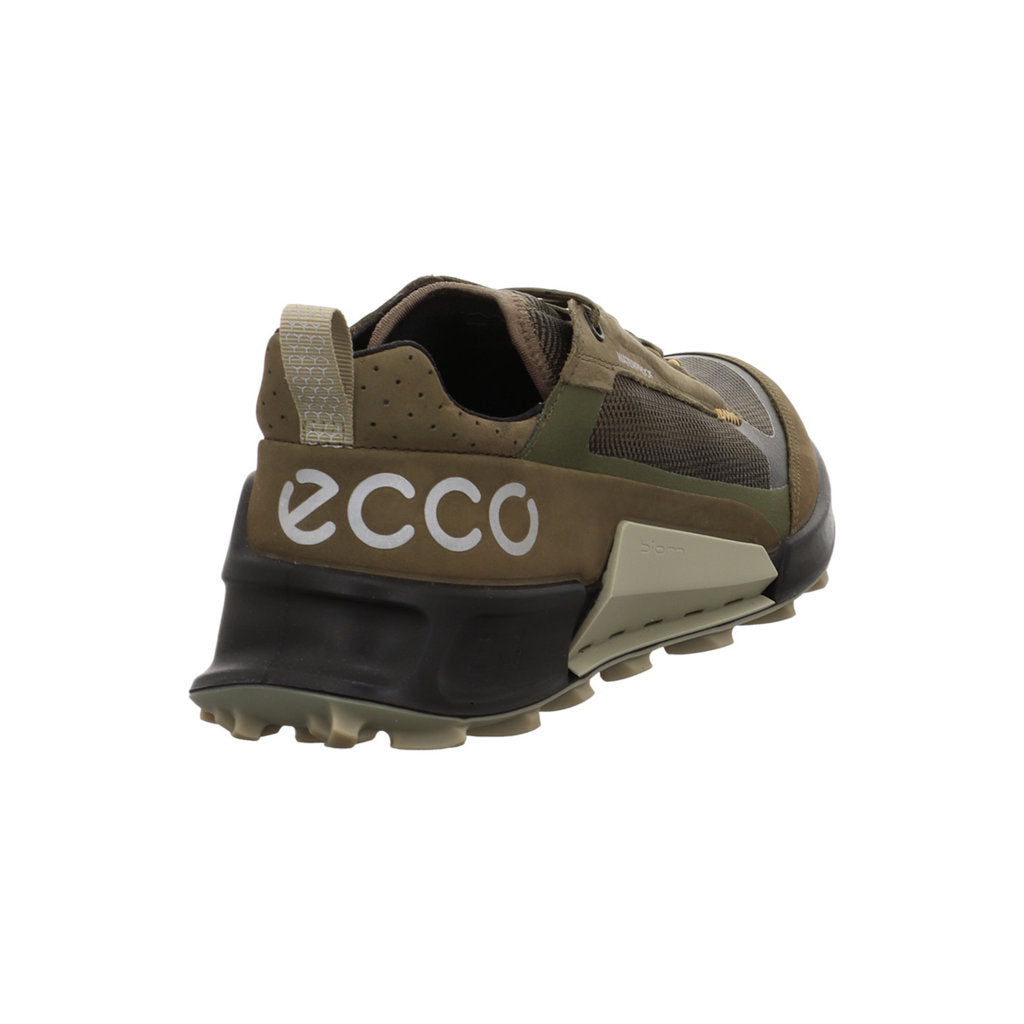 Ecco Biom 2.1 X Mountain Nubuck Leather Mens Trainers#color_grape leaf tarmac black
